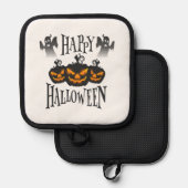 ハッピーハロウィン 鍋敷き (正面/裏面)