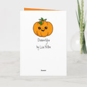 ハッピーハロウィン | 面白いカボチャのダジャレ カード (裏面)