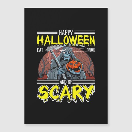 ハッピーハロウィン　飲んで食べて怖がって　クールに楽しんで (正面)