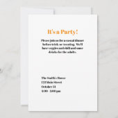 ハッピーハロウィン 黒猫 カスタマイズカード 招待状 (裏面)