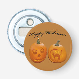 ハッピーハロウィン 2つのカボチャ 栓抜き