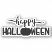 ハッピーハロウィンTシャツハロウィン シール (正面)