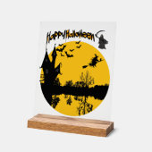 ハッピーハロウィンTシャツ アクリルサイン (傾斜)