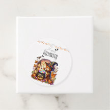 ハッピーハロウィーンかわいいウィザードベア