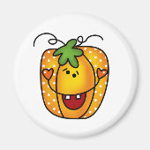 ハッピーハロウィーンのカボチャのちょうちん マグネット (正面)