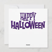 ハッピーハロウィーンの小人カード シーズンカード (裏面)