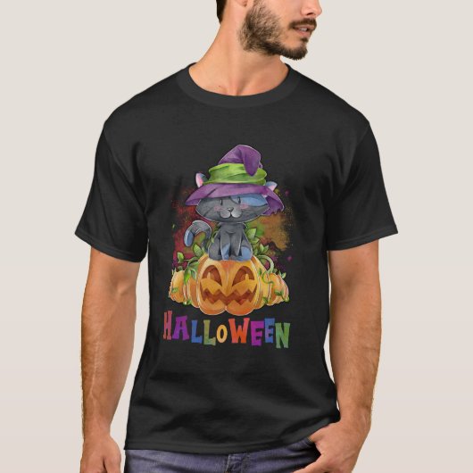 ハッピーハロウィーンの衣装 Tシャツ (正面)