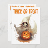 ハッピーハロウィーングール ノートカード (正面/裏面)