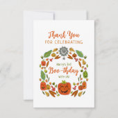 ハッピーハロウィーンバースデーパーティー サンキューカード (正面)