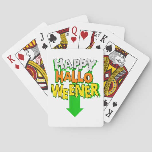 ハッピーハロウィーン面白いハロウィーン トランプ (裏面)