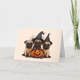 ハッピーハロウィーン・パグ・ジャック・オ・ランタン シーズンカード