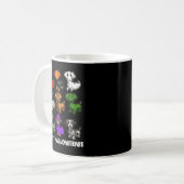 ハッピーハロウィーンDachshund DachshundハロウィーンG コーヒーマグカップ (正面左)
