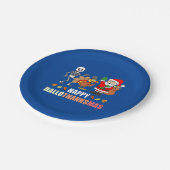 ハッピーハロサンキューマスパーティー紙プレート ペーパープレート (アングル)