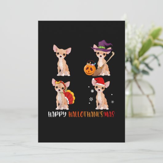 ハッピーハロサンクサスキュートウイッチターキーサンタ 案内状 (スタンド正面)