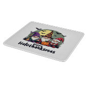 ハッピーハロサンクサスクリスマスハロウィーン格言 カッティングボード (角)