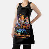 ハッピーハロサンクサス格言ハロウィンサンクスギビング エプロン (インサイチュ)