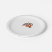 ハッピーハロサンクサス格言ハロウィンサンクスギビング ペーパープレート (アングル)