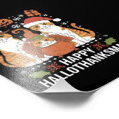 ハッピーハロサンクサス猫ハロウィンクリスマス フォトプリント            (角)