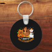 ハッピーハロサンクサムハロウィンサンクスギビング キーホルダー (正面)