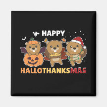 ハッピーハロサンクサムビーバークリスマスビーバーマーニュ