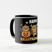ハッピーハロサンクサムビーバークリスマスビーバー マグカップ (正面左)