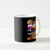 ハッピーハロサンクスサムワイングラスウィッチサンタハット コーヒーマグカップ (正面右)