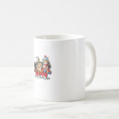 ハッピーハロサンクスマスキャットハロウィンクリスマス感謝してい コーヒーマグカップ (正面右)