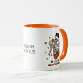 ハッピーハロサンクスマススケルトンターキーパンプキン マグカップ (正面右)