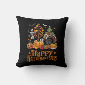 ハッピーハロサンクスマスハッピーハローウィン感謝祭 クッション (正面)