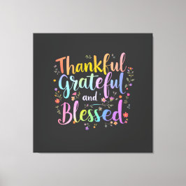 ハッピーハロサンクスマスハロウィーン，感謝祭，クリスマス キャンバスプリント