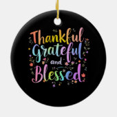 ハッピーハロサンクスマスラバーズデザイン – パーフェクトハロー セラミックオーナメント (裏面)