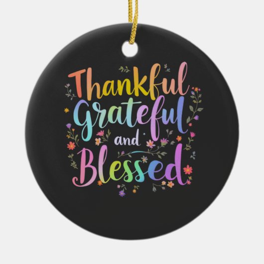 ハッピーハロサンクスマスラバーズデザイン – パーフェクトハロー セラミックオーナメント (正面)