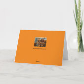 ハッピーハローウィンあいさつカボチャ カード (裏面)