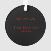 ハッピーハローウィンおばあちゃんとおじいちゃん オーナメント (裏面)