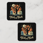 ハッピーハローウィンおもしろいだ! スクエア名刺 (正面/裏面)