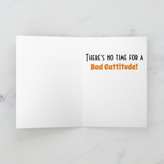 ハッピーハローウィンおもしろいのコスチューム カード (内部)