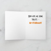 ハッピーハローウィンおもしろいのコスチューム カード (内部)