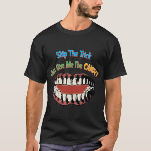 ハッピーハローウィンおもしろいシャツ – ビッグ・マウス Tシャツ