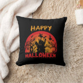ハッピーハローウィンおもしろいデザイン クッション (ブランケット)