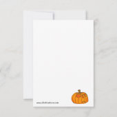 ハッピーハローウィンおもしろいユーモア用グリーティングカード (裏面)