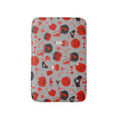 ハッピーハローウィンおもしろい幽霊パーソナライズされたバスマット バスマット (正面縦)