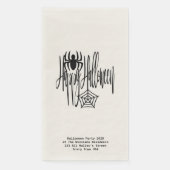 ハッピーハローウィンおもしろい怖いクモの巣 (正面)