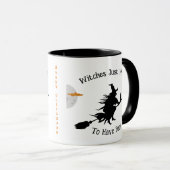 ハッピーハローウィンおもしろい諺魔女ブルムキャッツ マグカップ (正面右)