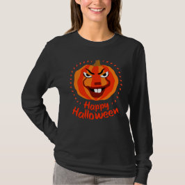 🎃ハッピーハローウィンおもしろい-，怖くて可愛いカボチャ Tシャツ