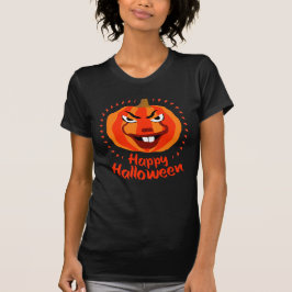 🎃ハッピーハローウィンおもしろい-，怖くて可愛いカボチャ Tシャツ