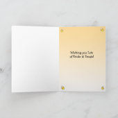 ハッピーハローウィンお洒落のかかしとカボチャ カード (内部)