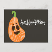 ハッピーハローウィンお洒落カボチャ ポストカード (正面)
