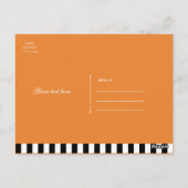 ハッピーハローウィンお洒落スミリーPumpkins挨拶 ポストカード (裏面)