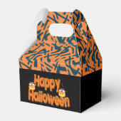 ハッピーハローウィンお洒落文字ゲーブルビーフボックス フェイバーボックス (裏面サイド)
