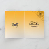 ハッピーハローウィンお洒落魔女、ほうき猫 シーズンカード (内部)